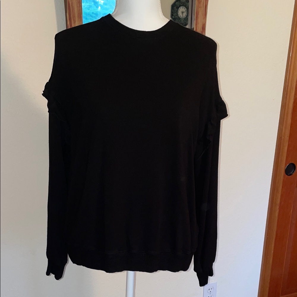 Monrow Black Knit Top
